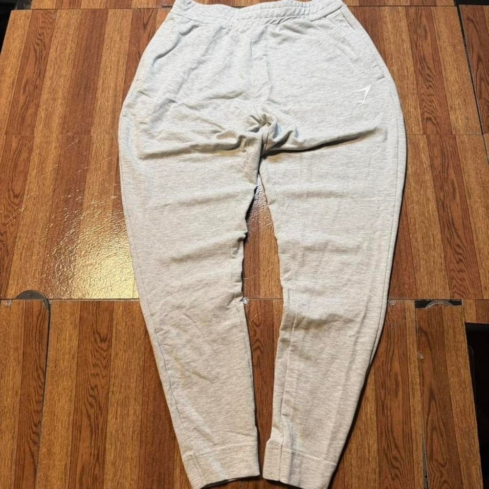Gymshark Grey Fleece Retro Tech Sportswear Sweatpants Jogger Small